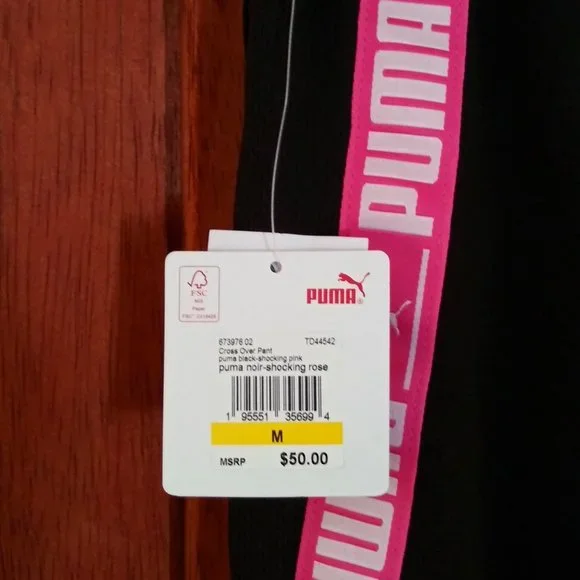 Puma Men's Cross Over Active Wear Pants - Breast Cancer Awareness - Picture 5 of 11